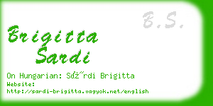 brigitta sardi business card